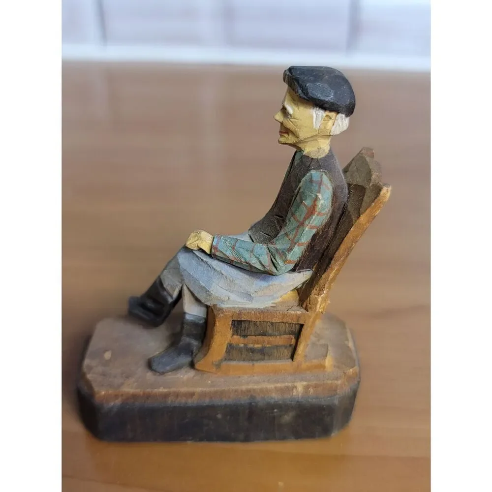 1952 Montreal Wooden Handmade Figurine